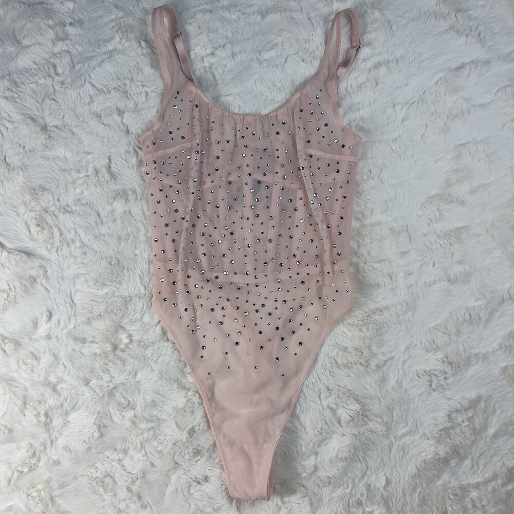Victoria’s Secret Sugar Coated Crystal Corset Teddy Bodysuit Dreamy Pink S.‎ XS - Picture 10 of 11